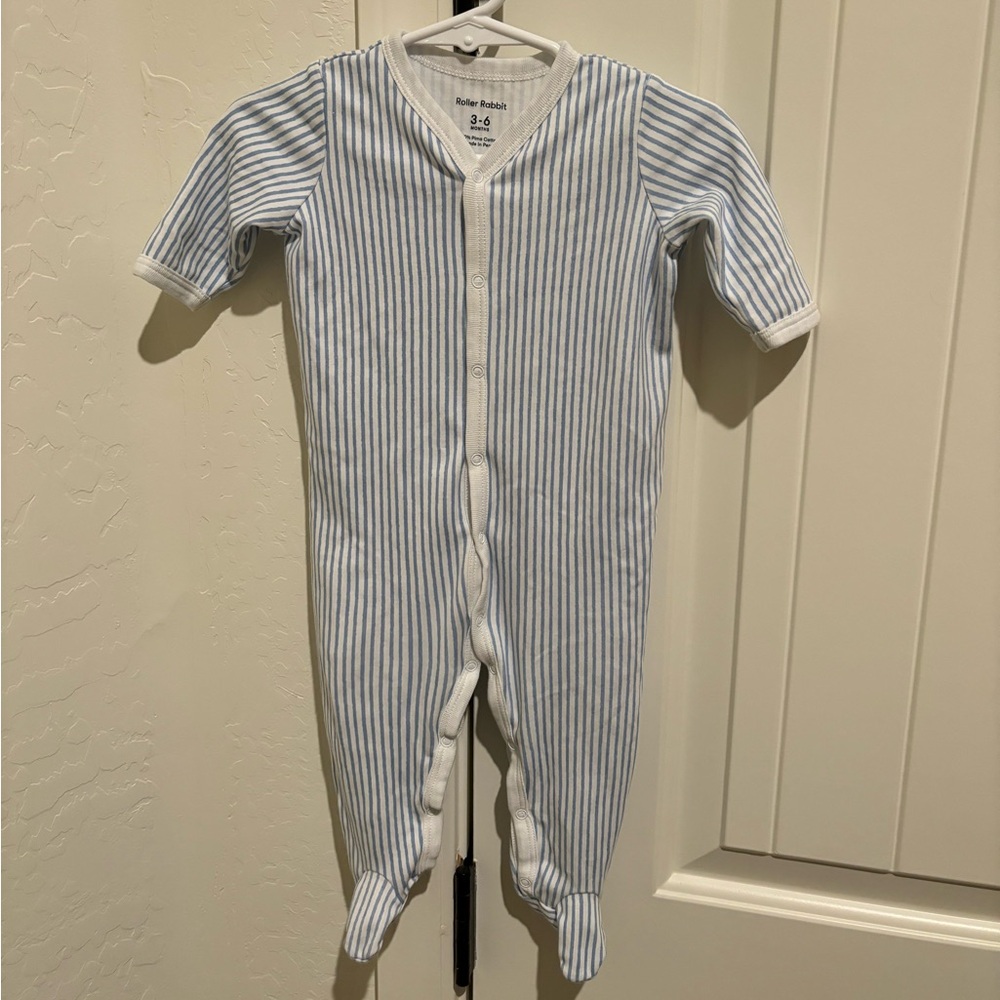 Roller Rabbit infant snap footies